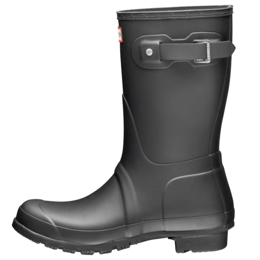 Hunter Men's‎ Black Rain Boots